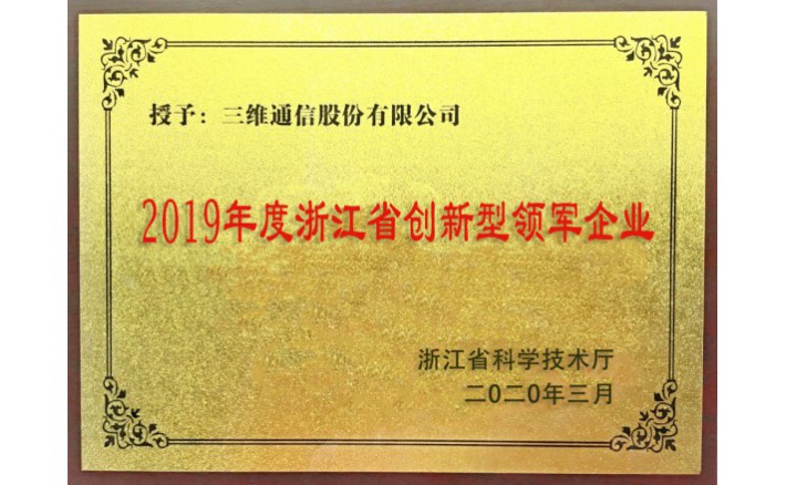 浙江省立异型领军企业